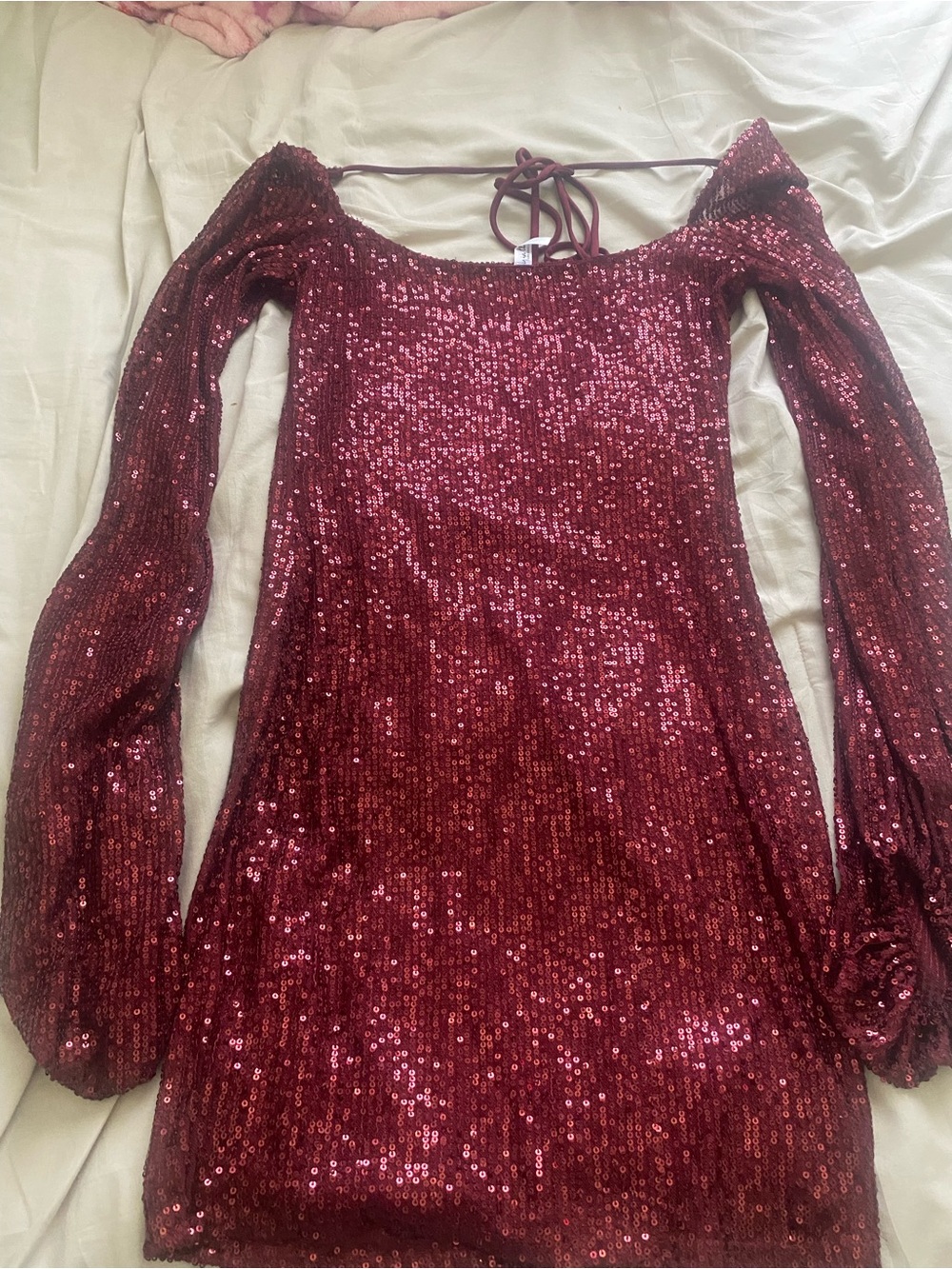 Lucy in the Sky Wine Red Dress